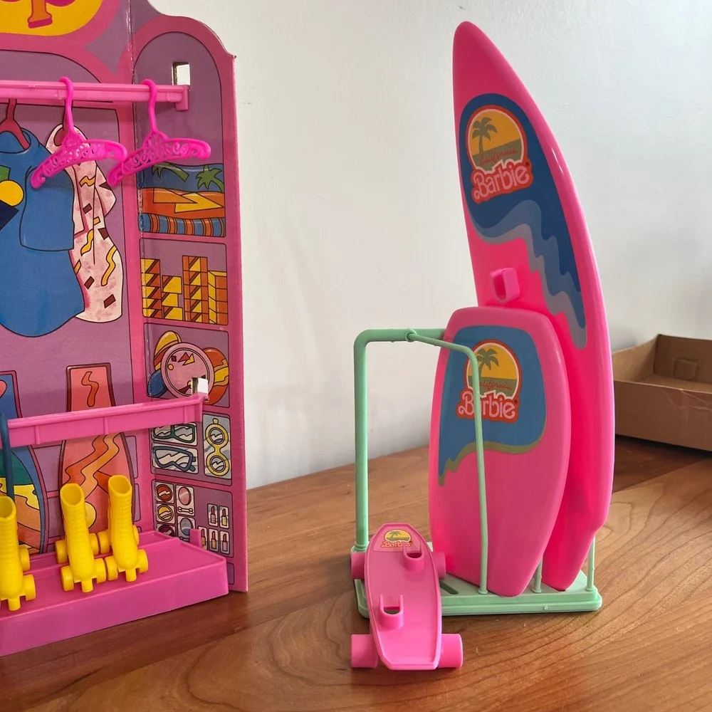 Vintage 1987 California Dream‎ Barbie Surf n Shop Playset Mattel 4461 Beach Toy